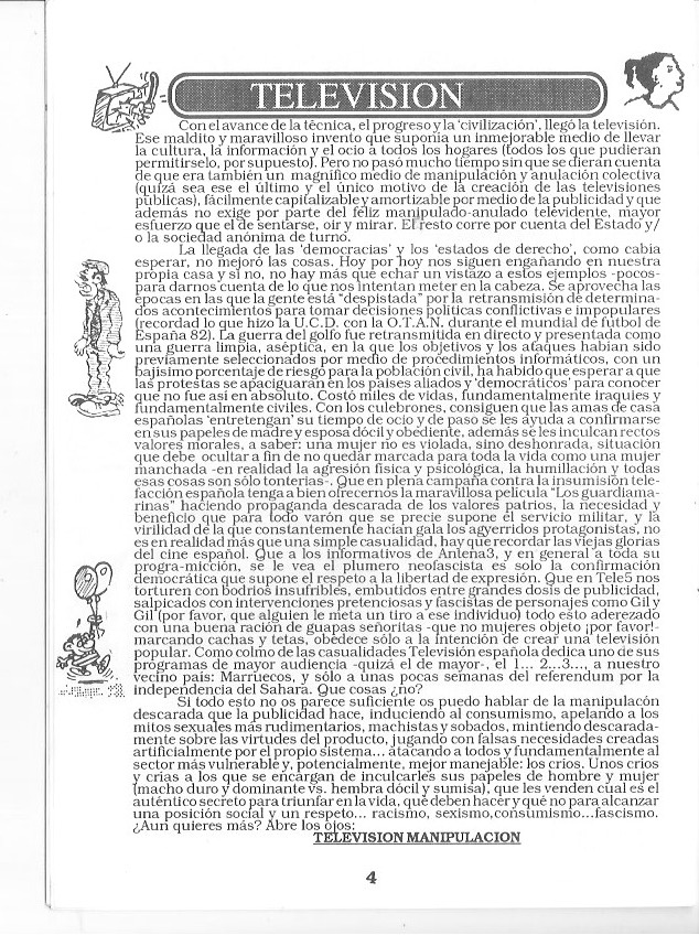 Página del fanzine