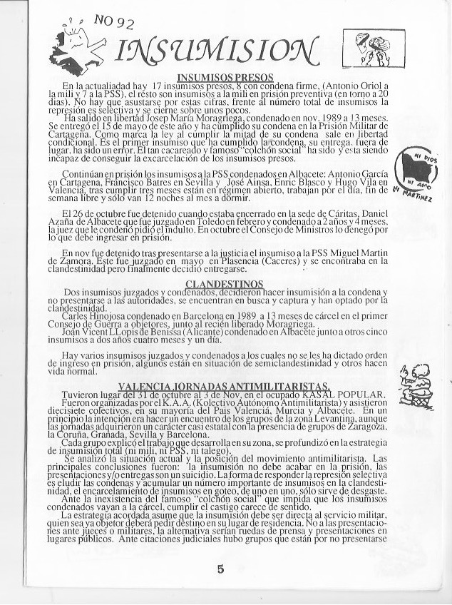 Página del fanzine