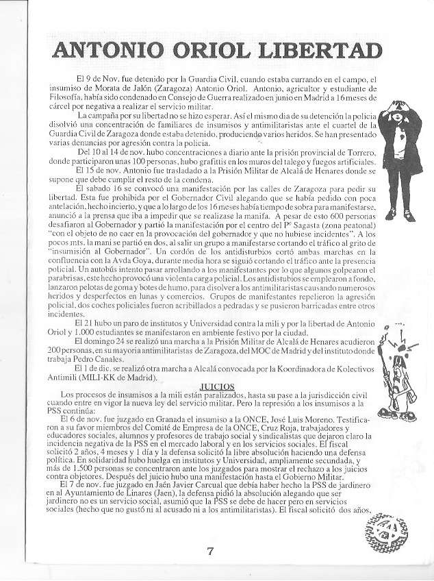 Página del fanzine