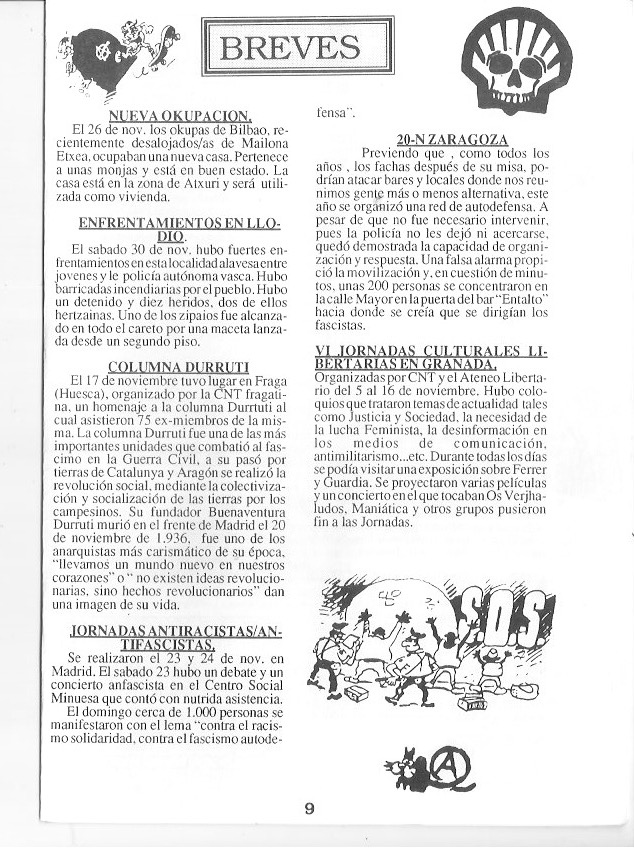 Página del fanzine