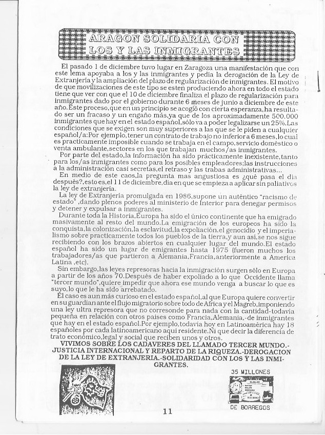 Página del fanzine