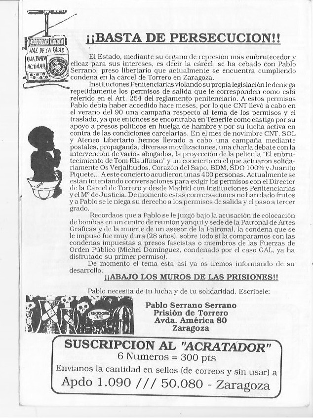 Página del fanzine
