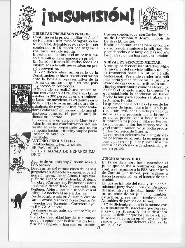 Página del fanzine
