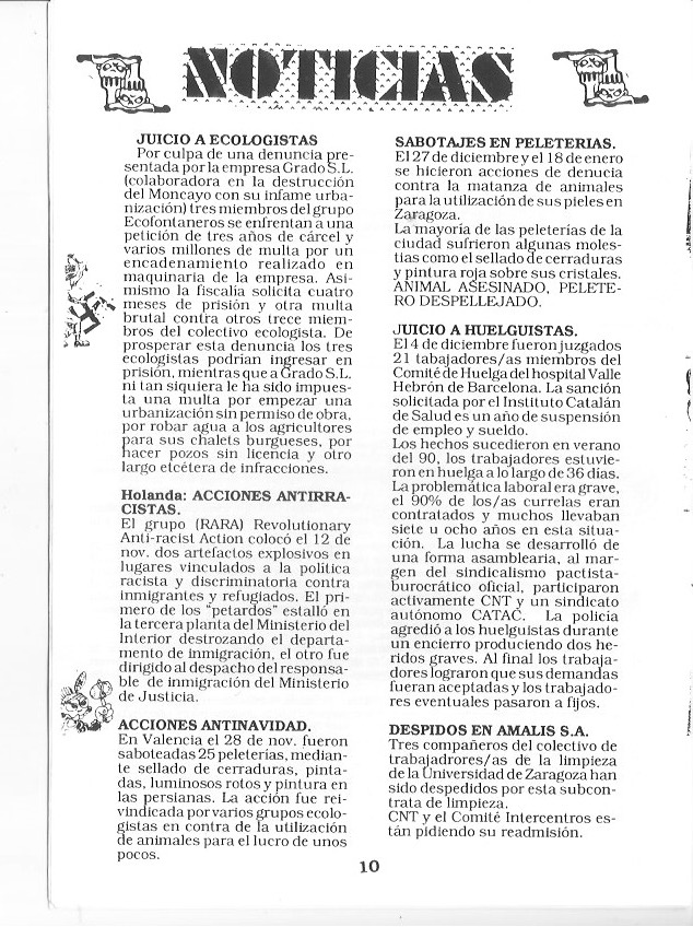 Página del fanzine