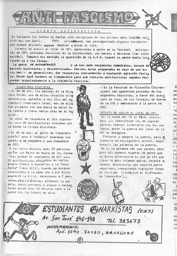Página del fanzine