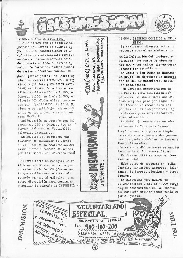 Página del fanzine