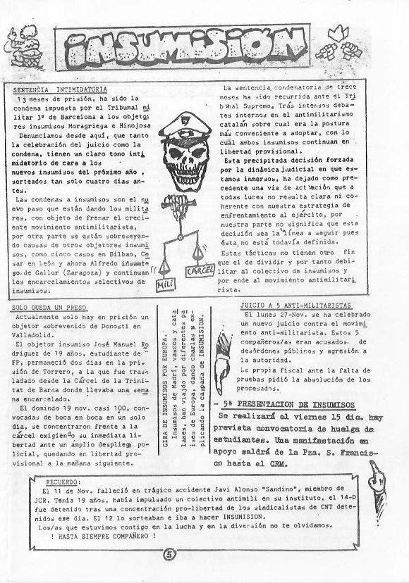 Página del fanzine