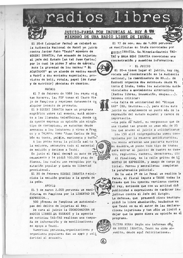 Página del fanzine