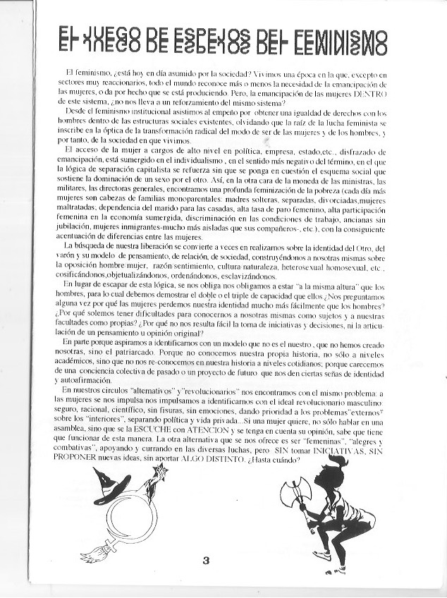 Página del fanzine