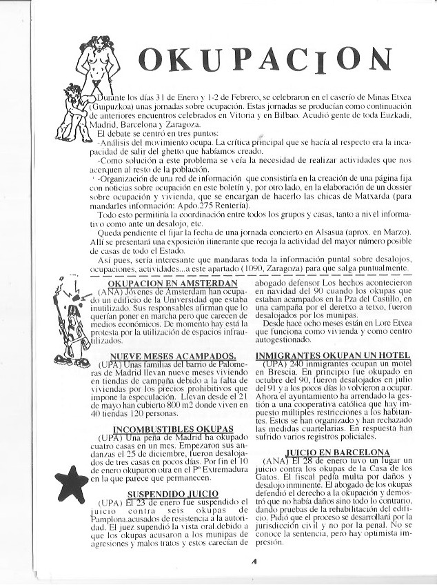 Página del fanzine