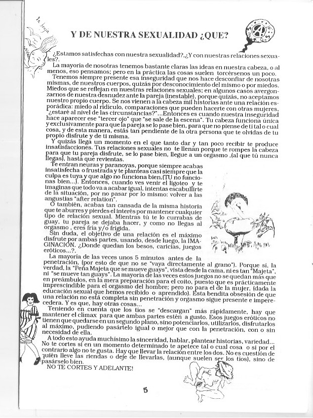 Página del fanzine