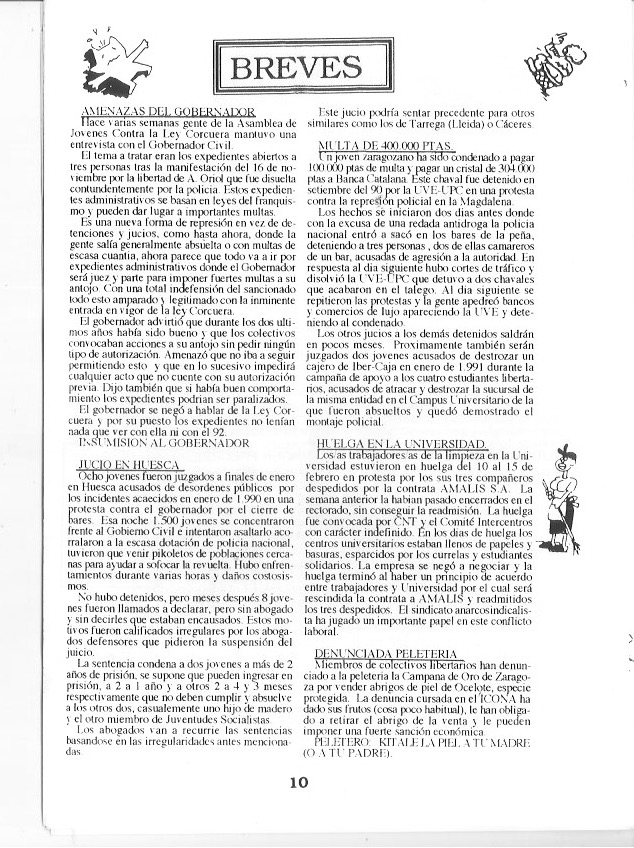 Página del fanzine