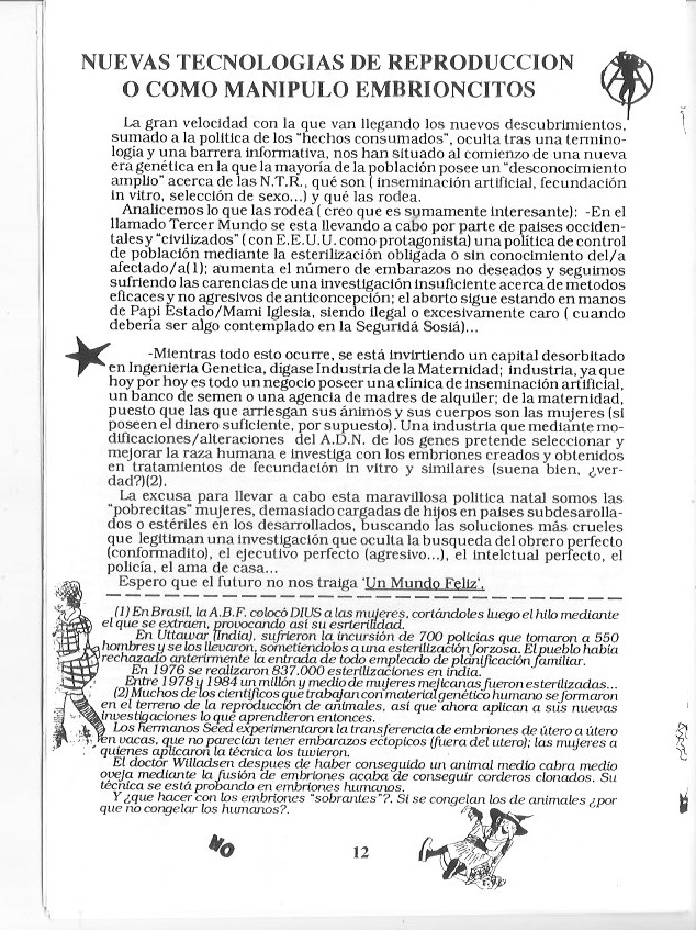 Página del fanzine