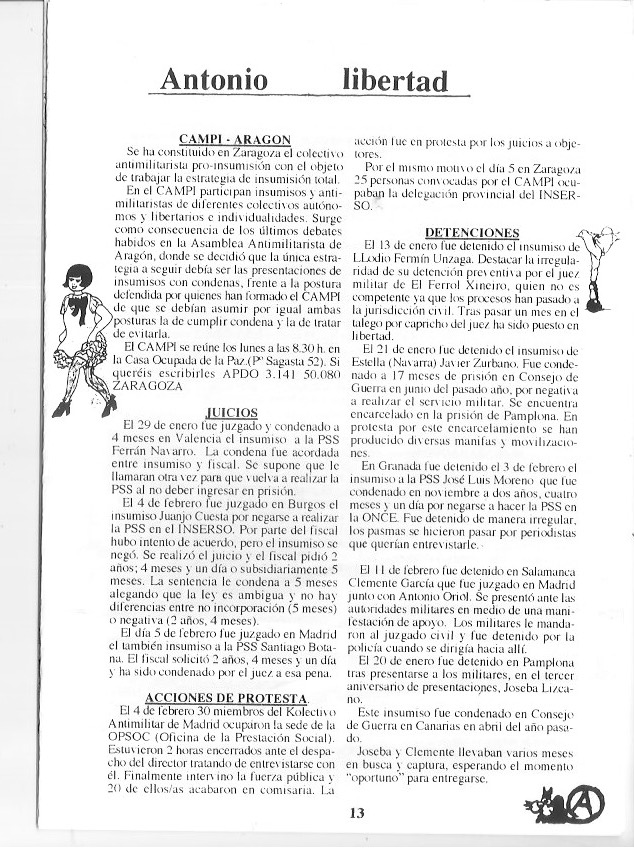 Página del fanzine
