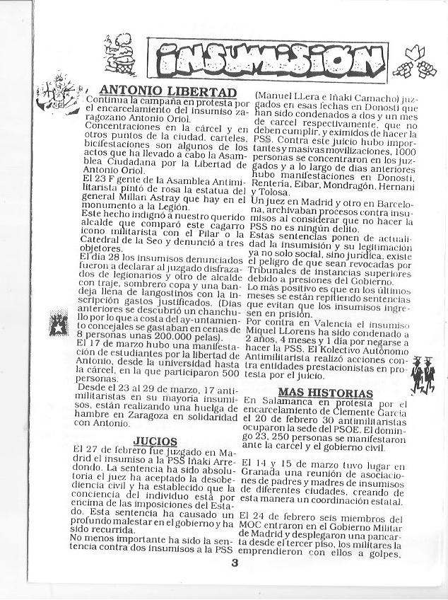 Página del fanzine