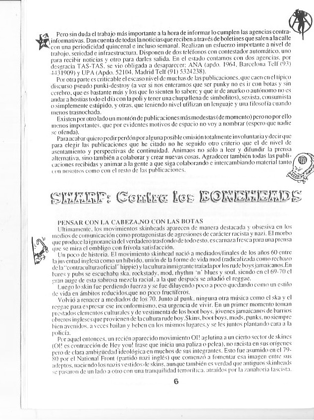 Página del fanzine