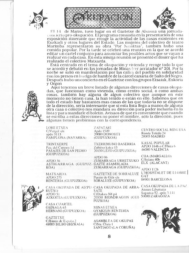 Página del fanzine