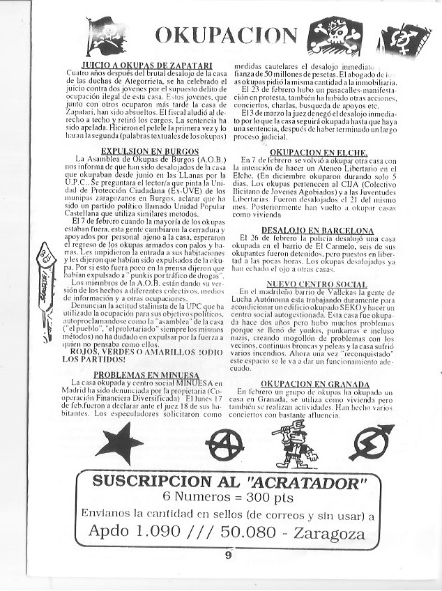 Página del fanzine