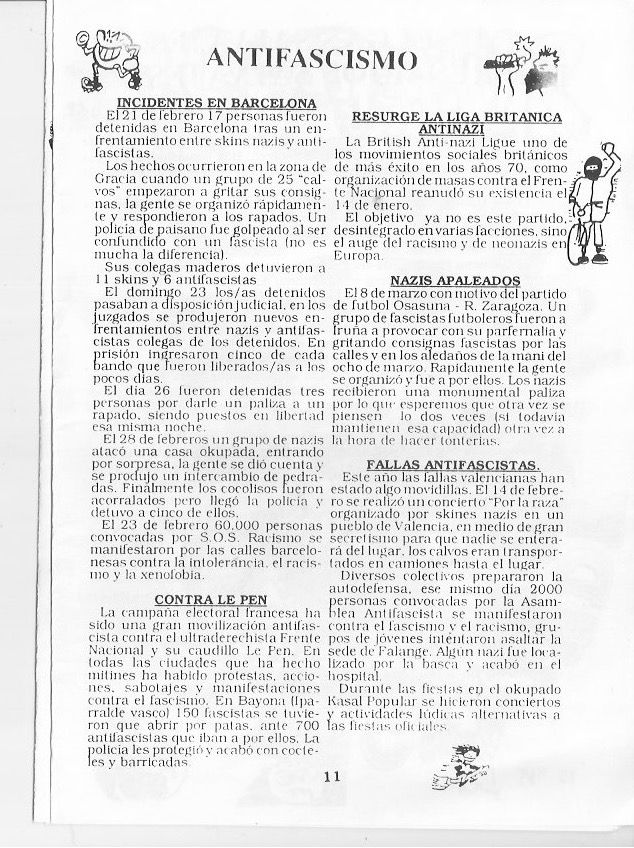 Página del fanzine