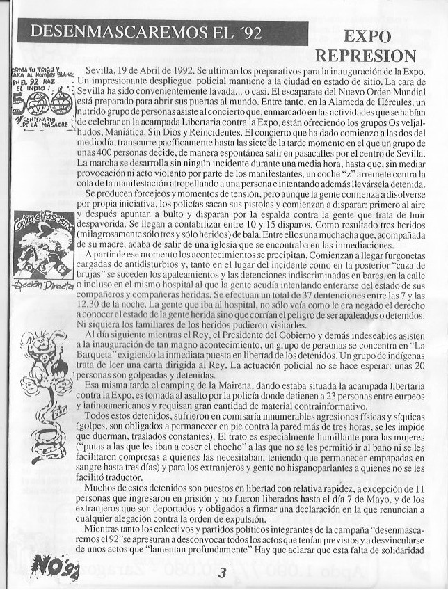Página del fanzine