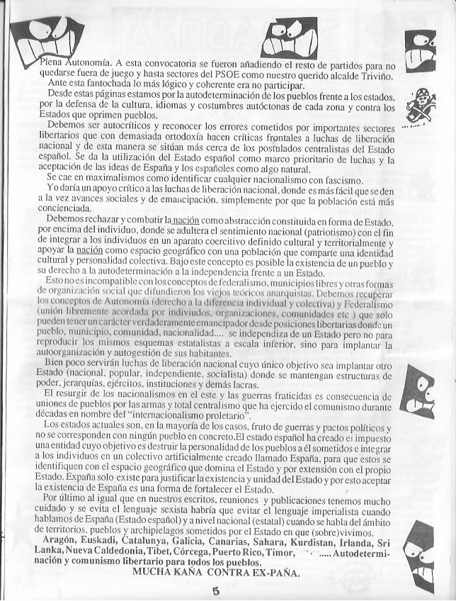 Página del fanzine