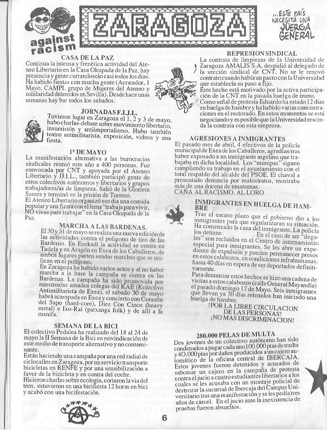 Página del fanzine
