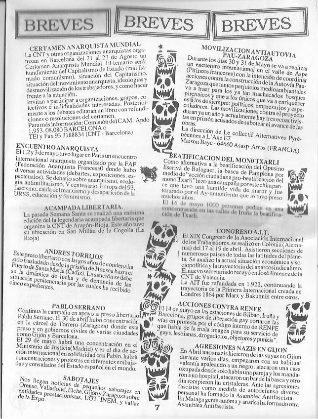 Página del fanzine