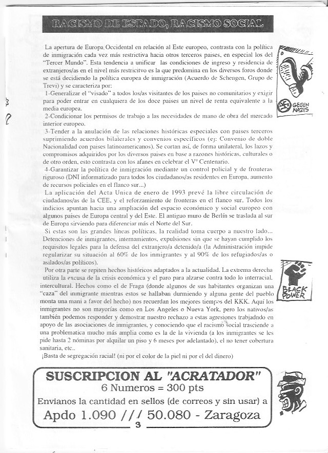 Página del fanzine