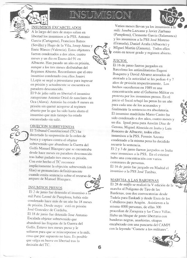 Página del fanzine