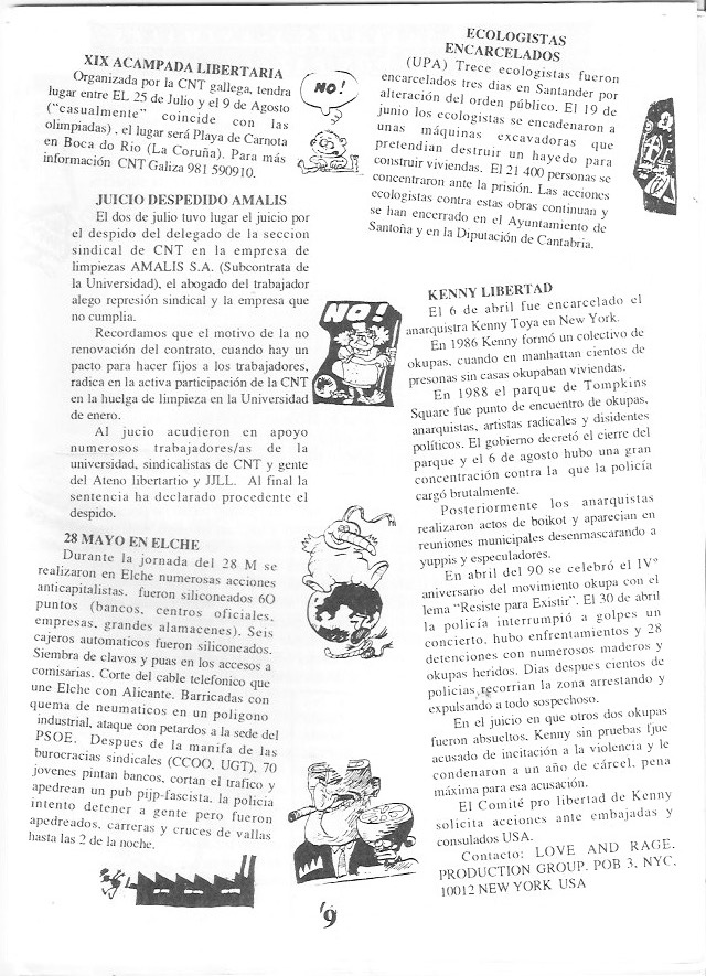 Página del fanzine