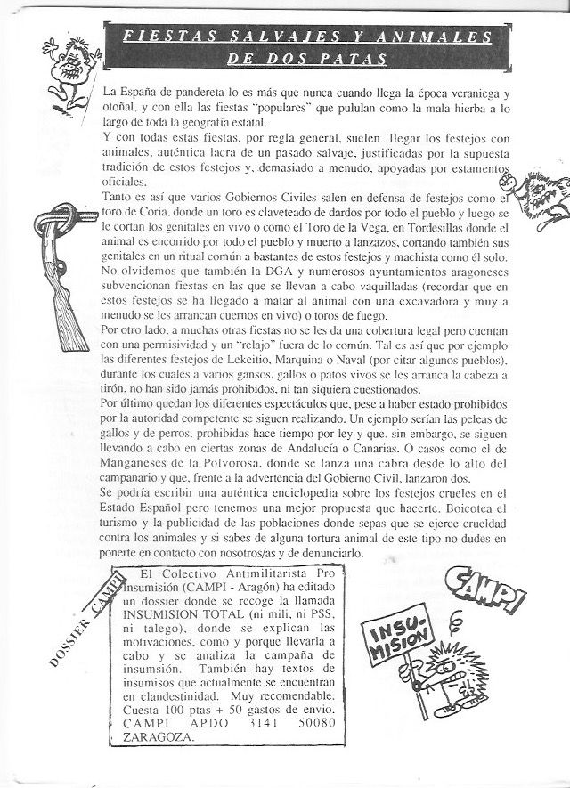 Página del fanzine