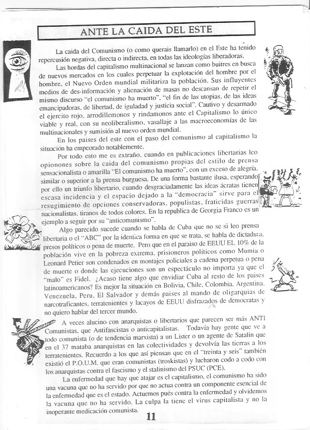 Página del fanzine