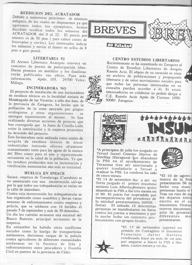 Página del fanzine