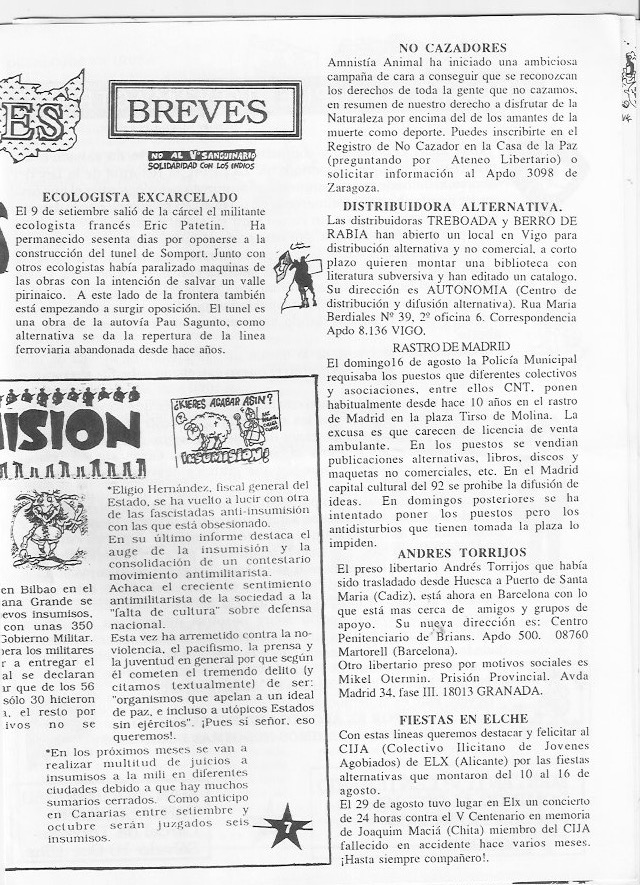 Página del fanzine