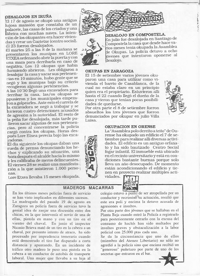 Página del fanzine