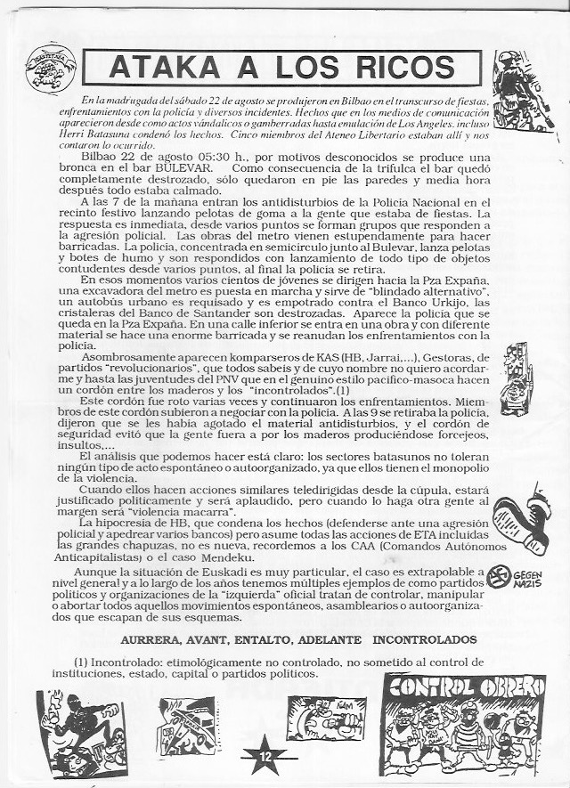 Página del fanzine