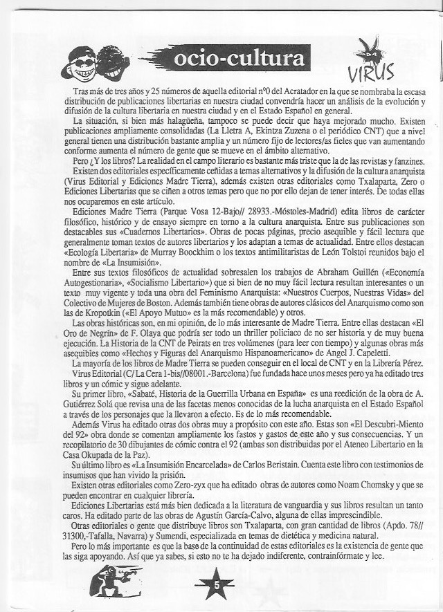Página del fanzine