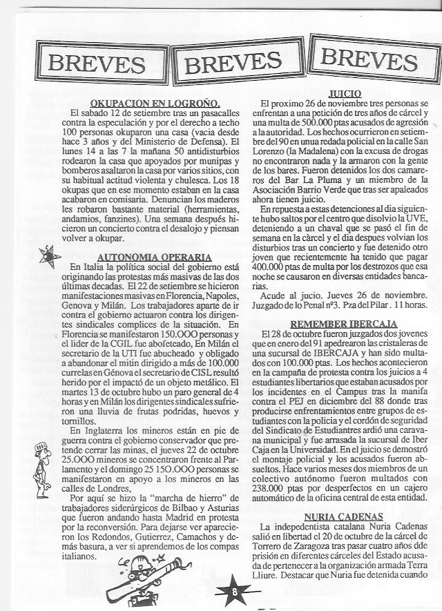 Página del fanzine