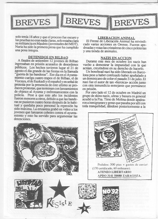 Página del fanzine