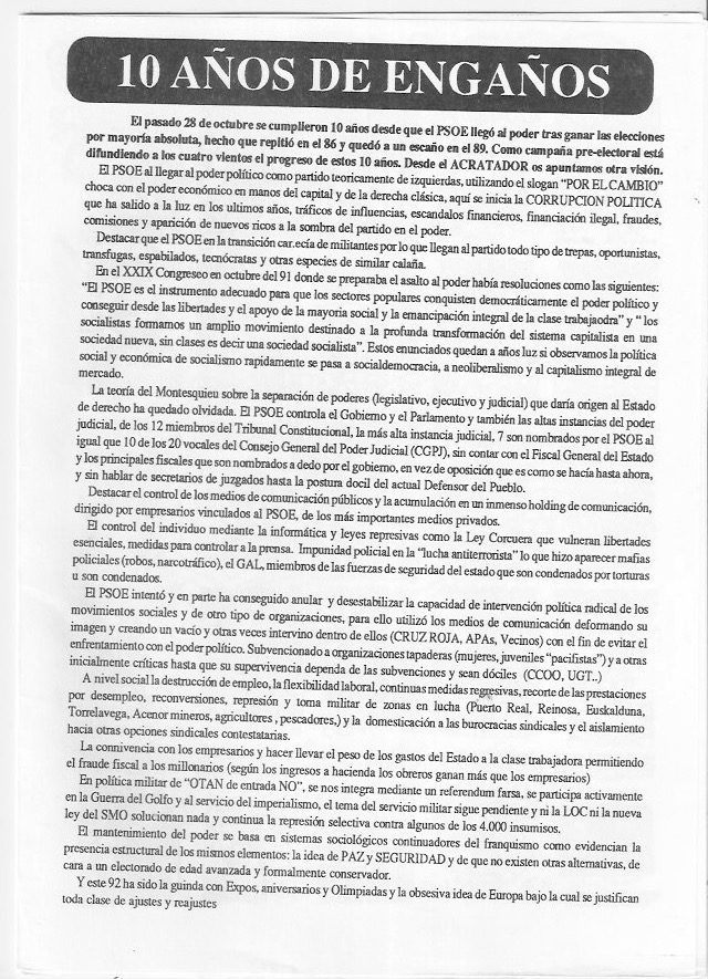 Página del fanzine