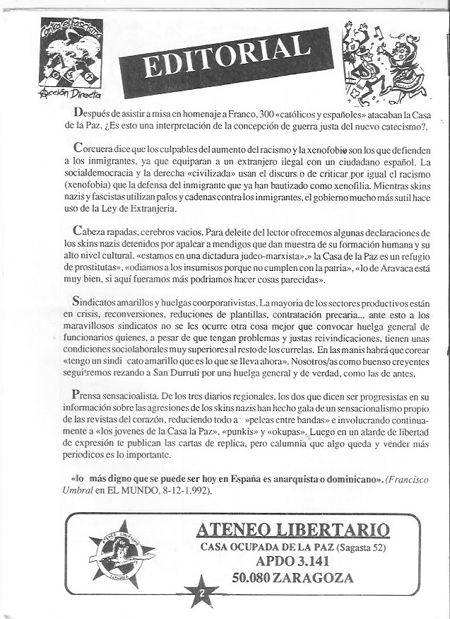 Página del fanzine