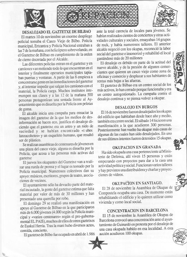 Página del fanzine
