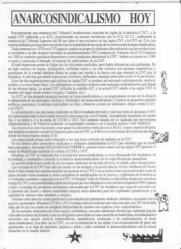 Página del fanzine