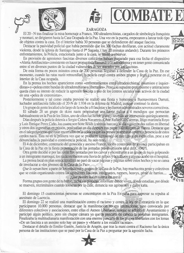 Página del fanzine