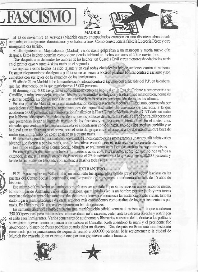 Página del fanzine