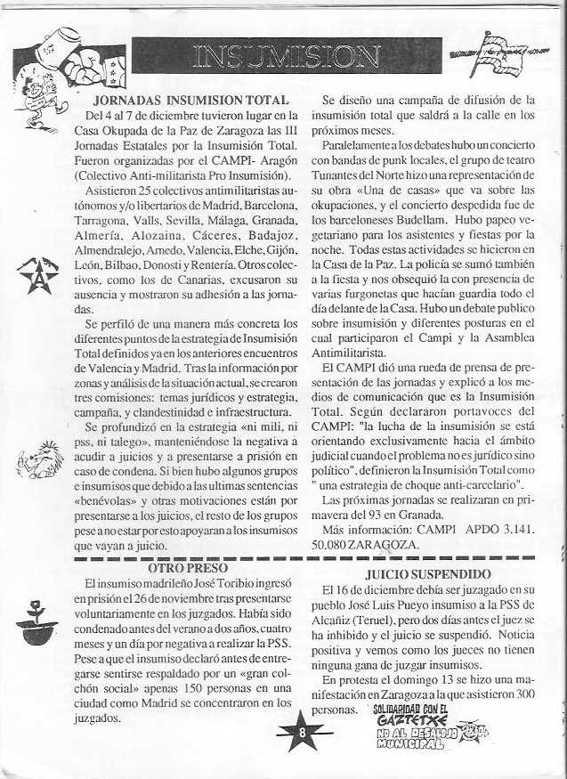 Página del fanzine