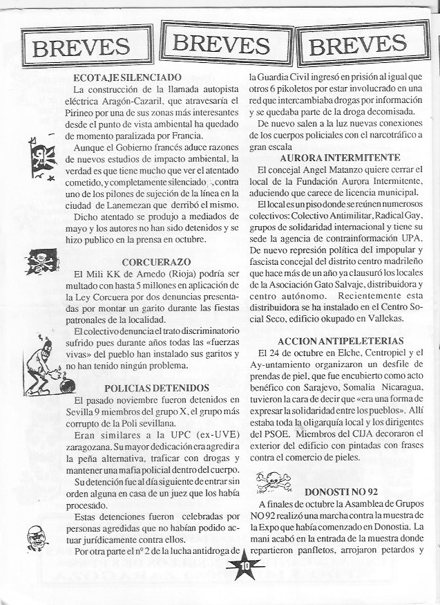 Página del fanzine