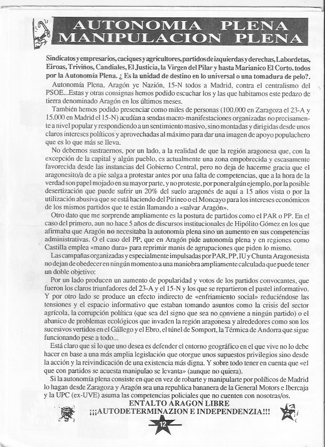 Página del fanzine