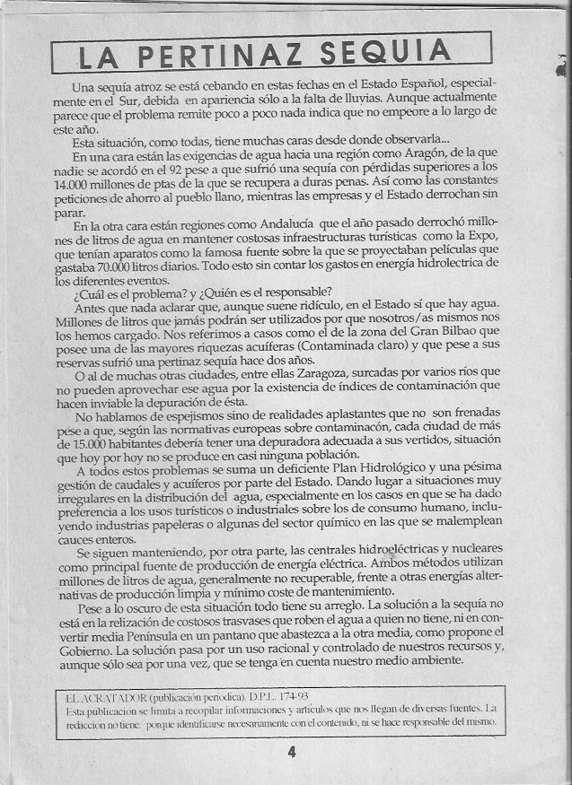 Página del fanzine