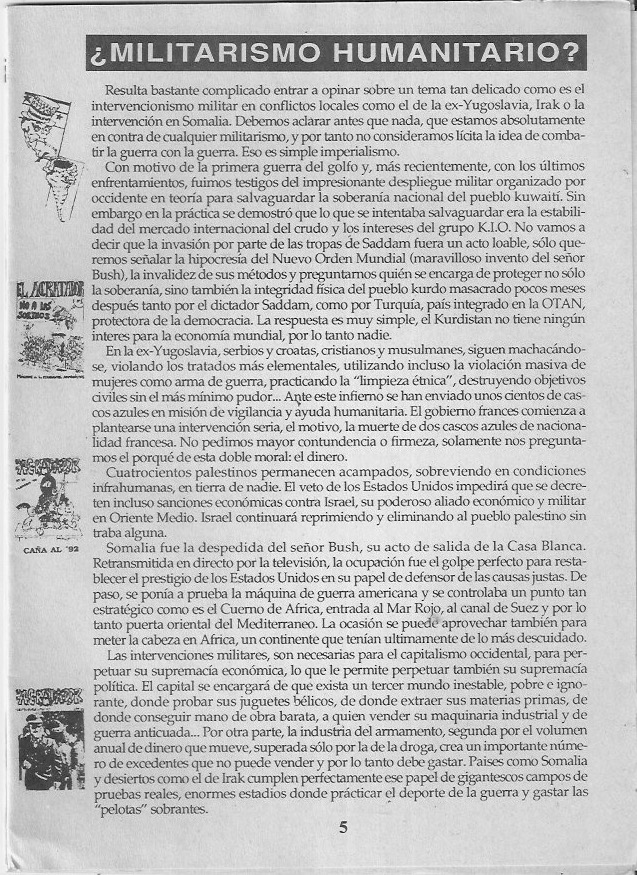 Página del fanzine